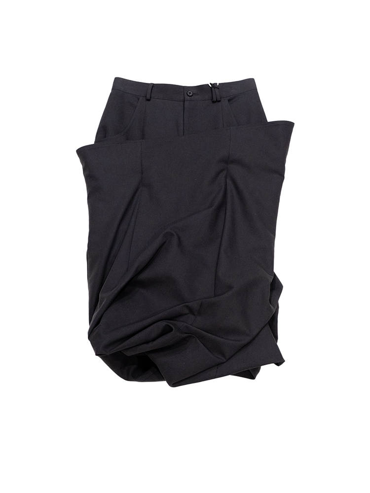 Turn Pipe Skirt - Charcoal Grey
