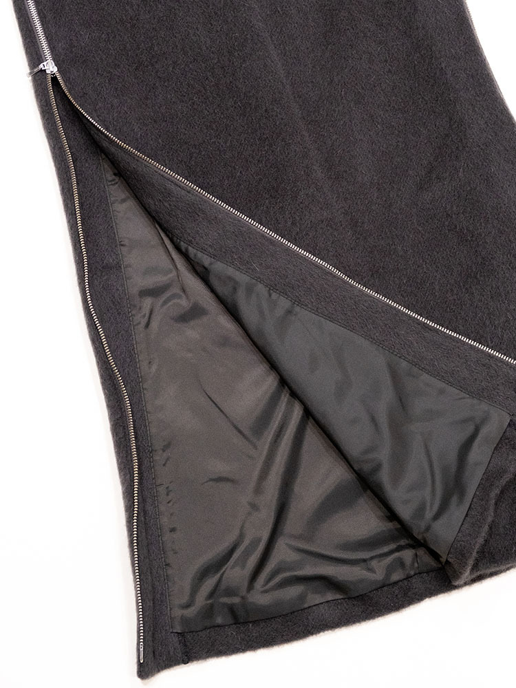 Arch Long Skirt - Charcoal Grey