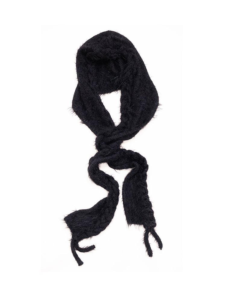 Braids Muffler Mohair - Black