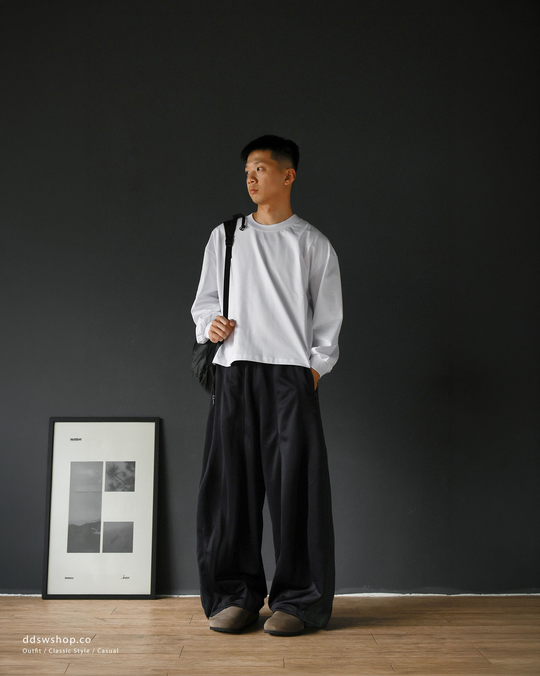 Needles H.D. Track Pant Poly Smooth 蝴蝶刺繡運動長褲