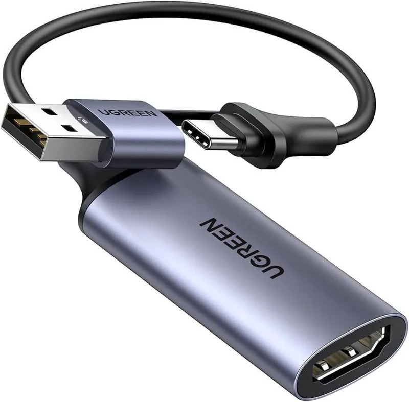 UGREEN 綠聯 CM489 4K HDMI 雙介面影音擷取卡 (40189)