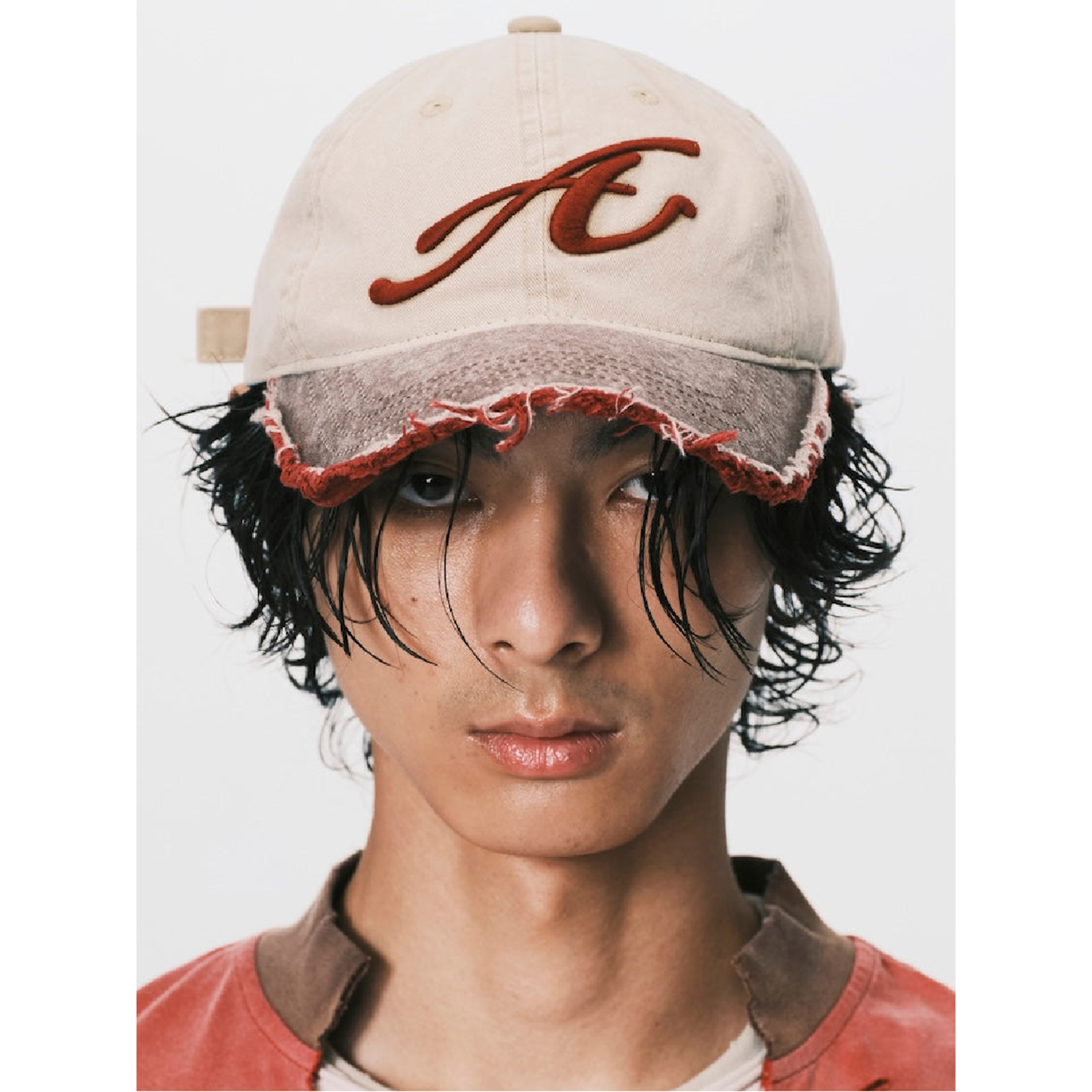 ANOWHEREMAN Frayed Brim Cap