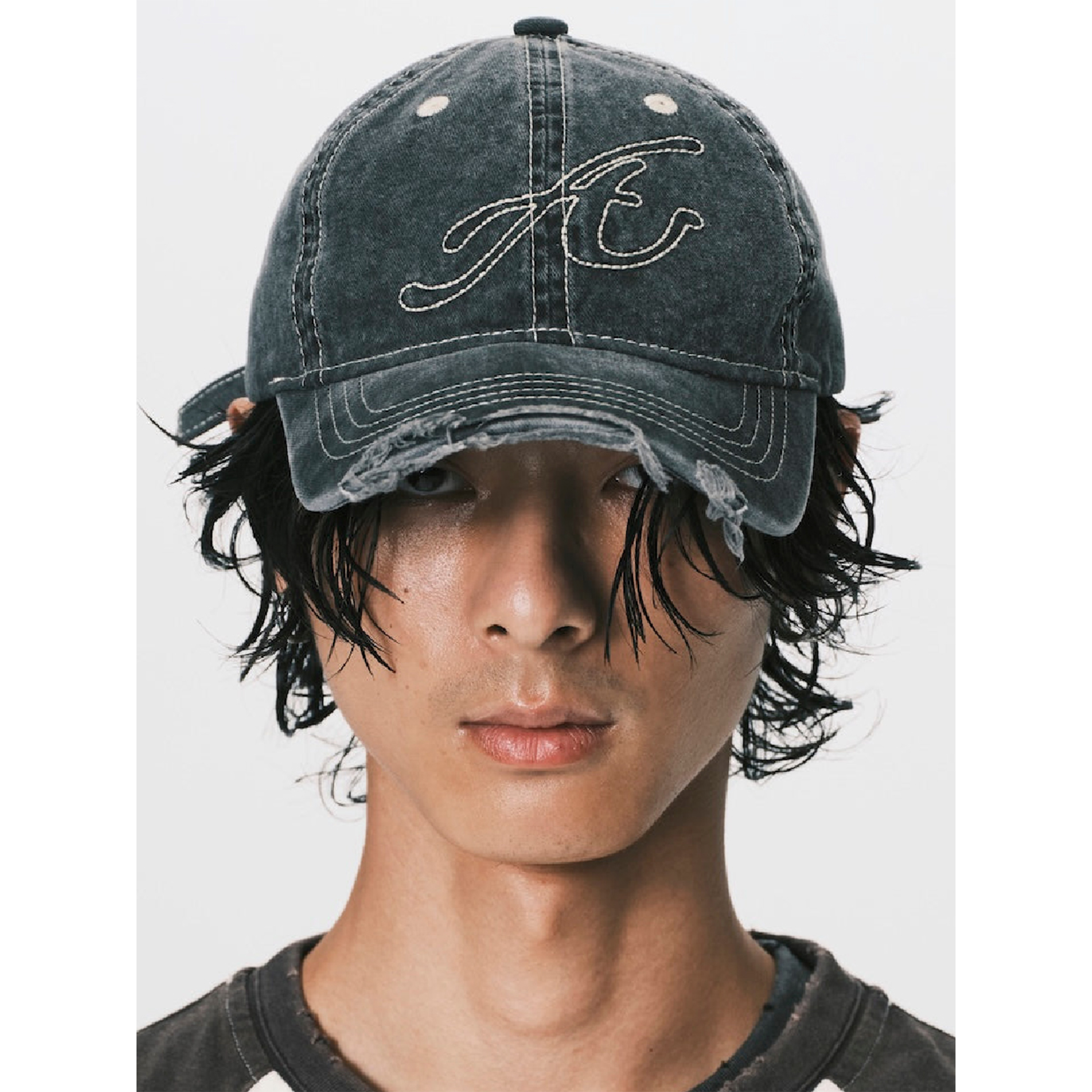 ANOWHEREMAN Raw Edge Cap - Grey