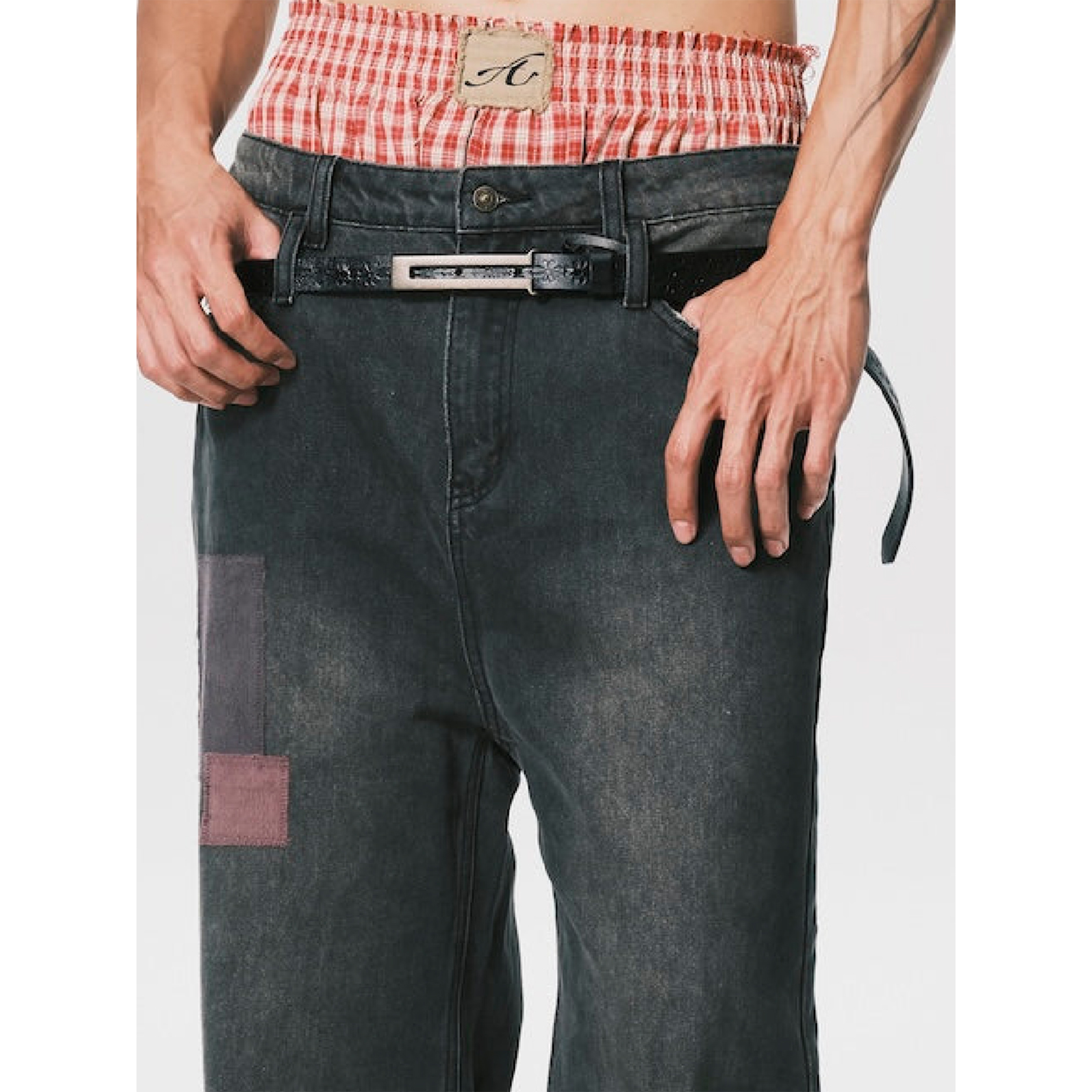 ANOWHEREMAN Leather Belt