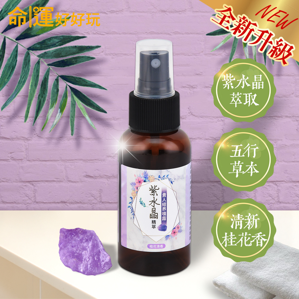 【命運好好玩】紫水晶精萃•貴人結界噴霧 (廠商直出、不參加免運及滿額贈優惠)
