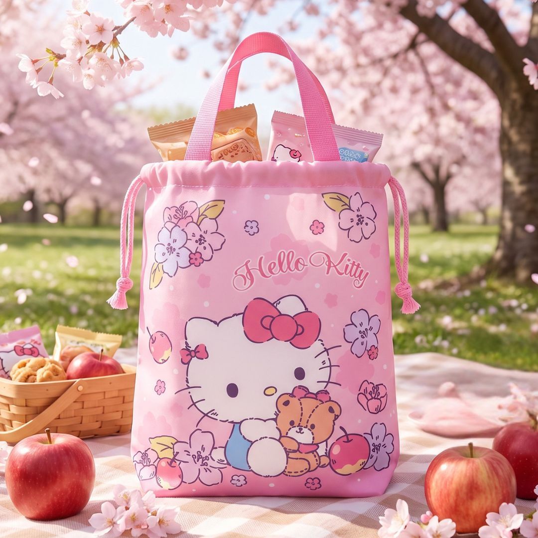 Hello Kitty Sanrio multipurpose Drawstring bag