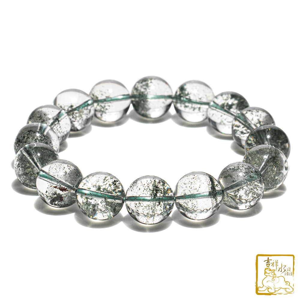 Green Phantom Quartz bracelet 13.1mm