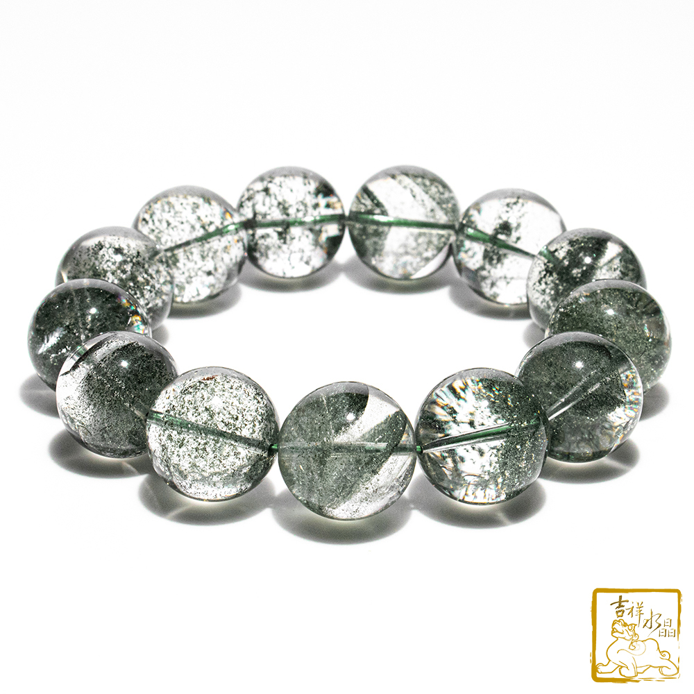 Green Phantom Quartz bracelet 18.2mm
