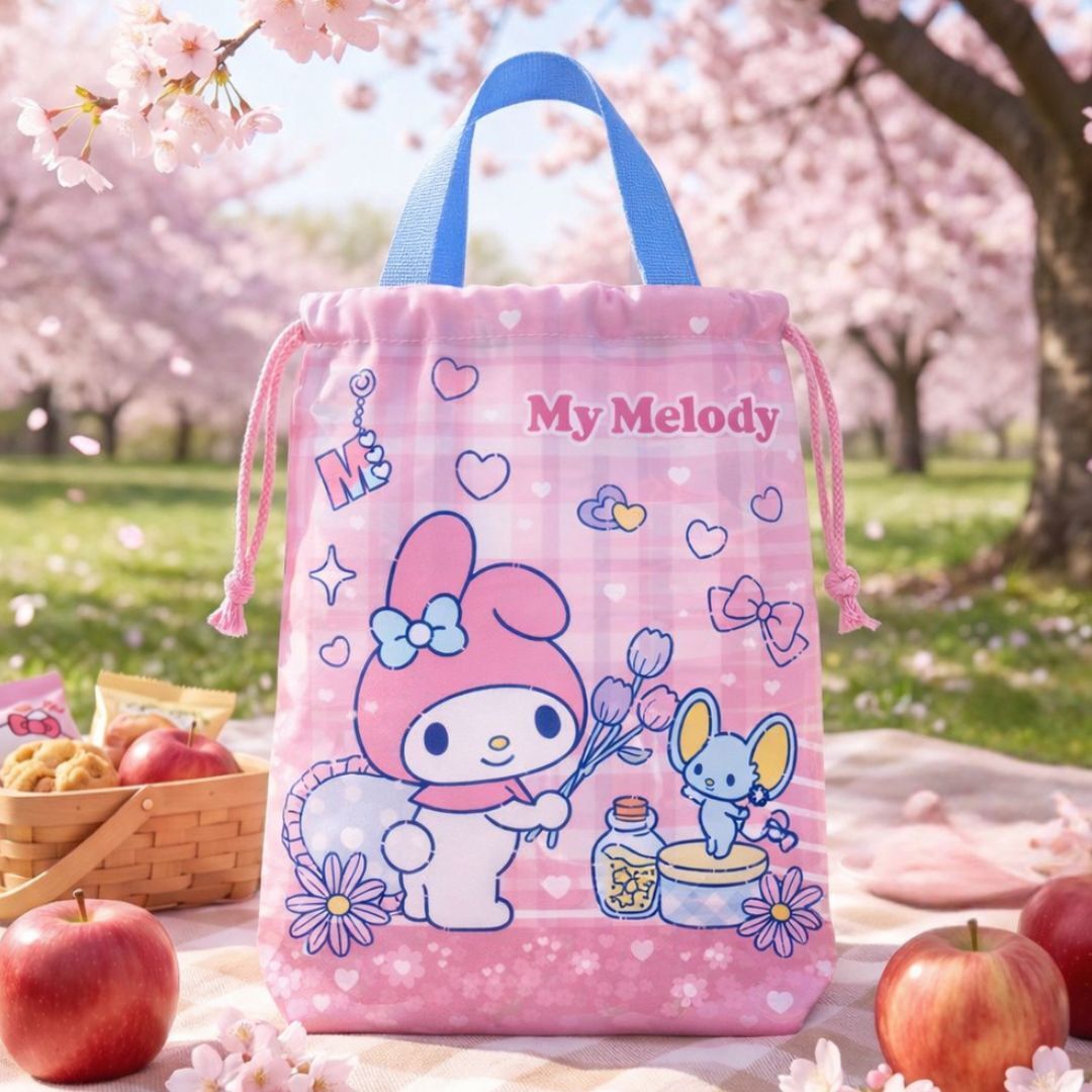 MY MELODY Sanrio multipurpose Drawstring bag