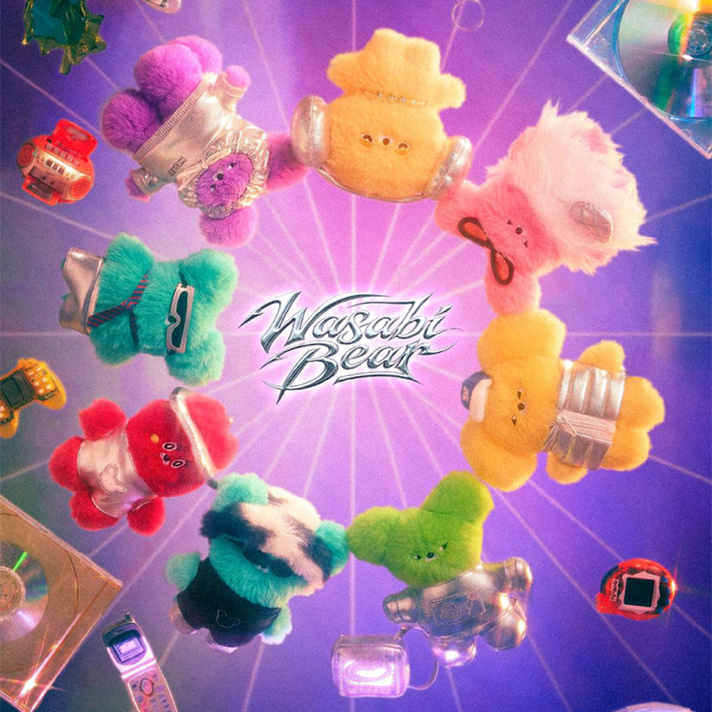 Wasabi Bear B3K復古未來系列毛絨掛件盲盒