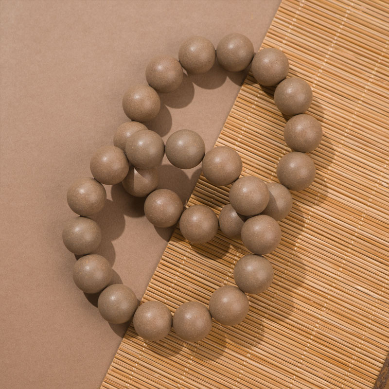 1021GZ90-GZTRIP-AGARWOOD-White Ambergris Xuan-Shui Ling Bead (B90)