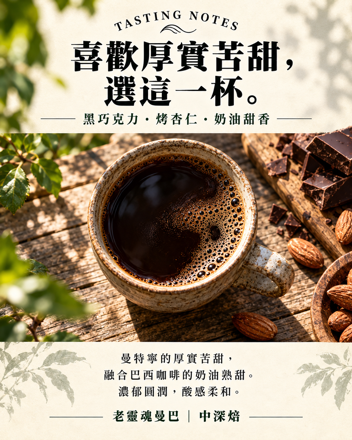 咖啡茶包｜老靈魂曼巴｜厚實濃郁款｜9入
