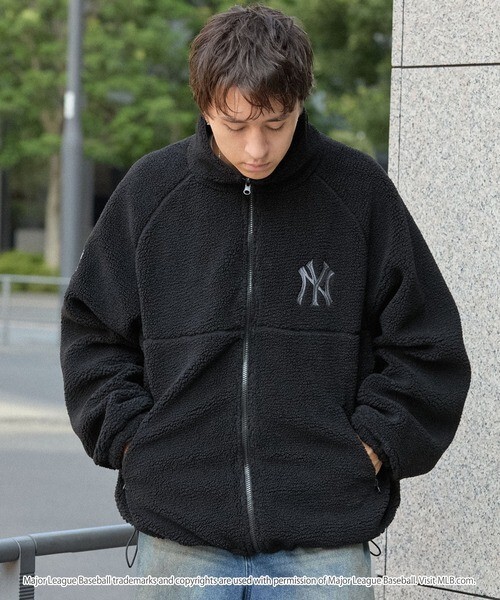 <限量發售>MLB 美國 職棒 大聯盟 訂製款 雙面穿 羊絨 抽繩 尼龍 立領 外套 4色