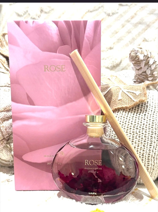 WW56 Laline 玫瑰擴香瓶(細) 160ml  Rose diffuser 160ml