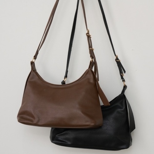Double Strap Faux Leather Bag
