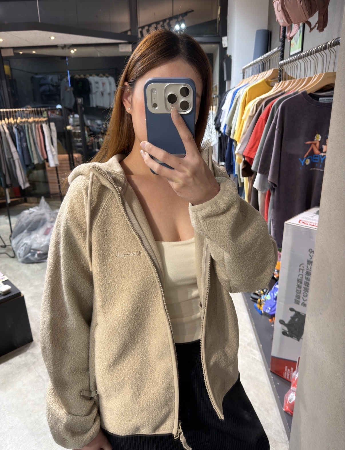 【現貨】Snow Peak Boucle Women's Hooded Zip-Up 女款 羊羔毛連帽拉鏈外套 S26WWFFJ07