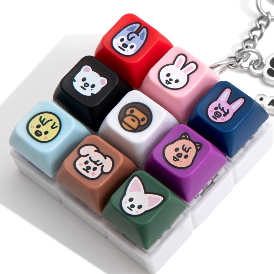 ☆ETW☆【EASY TO WEAR】BAPE X Stray Kids BABY MILO KEYCHAIN 聯名 鍵帽 吊飾 鑰匙圈 配件