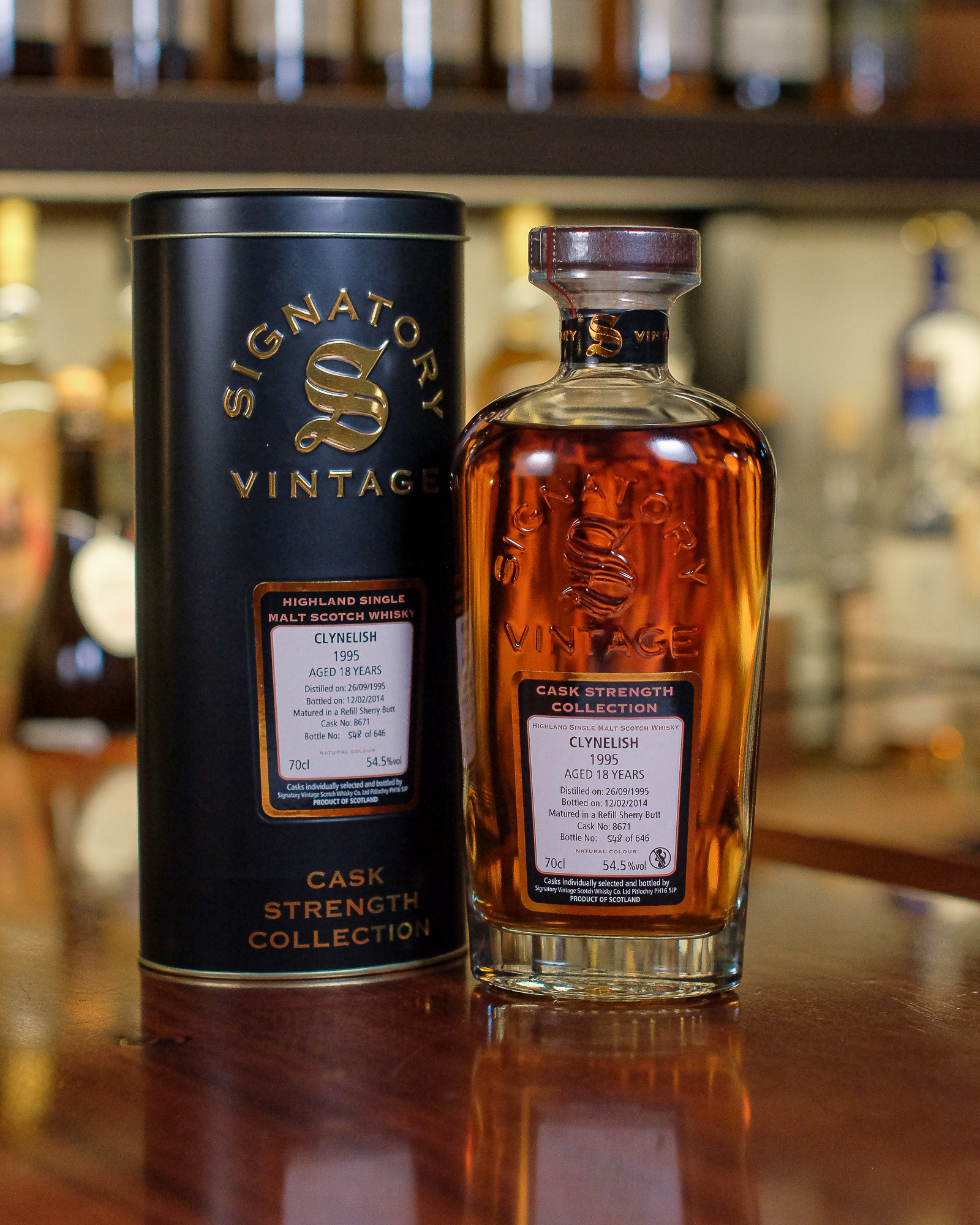 Clynelish 1995/2014 18YO Refill Sherry Butt #8671 54.5% Signatory Vintage