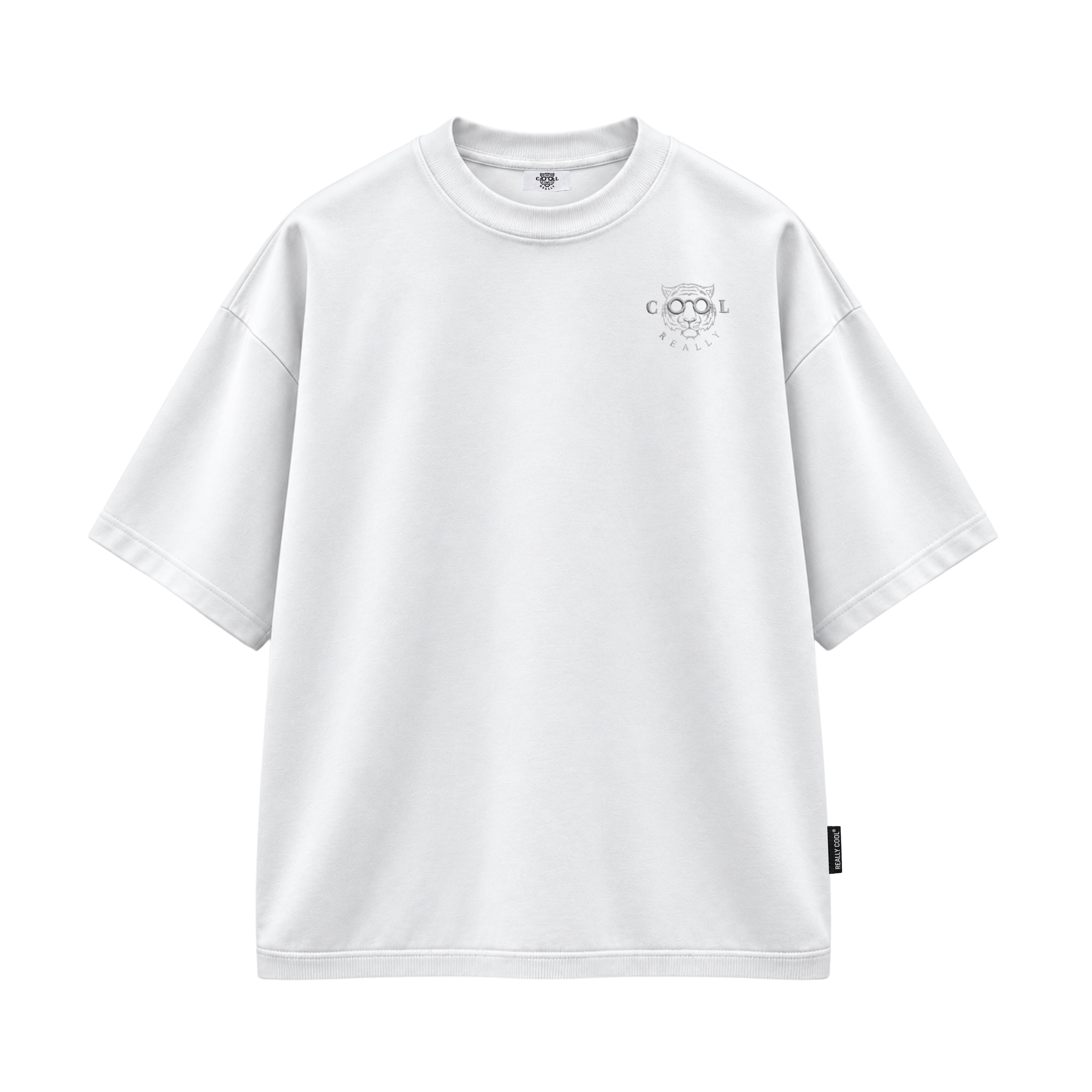 VOID EX Essential - 420 GSM Tonal Oversized T-Shirt with Ribbed Hem