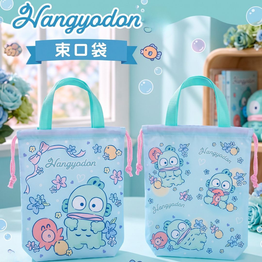 Hangyodon Sanrio multipurpose Drawstring bag