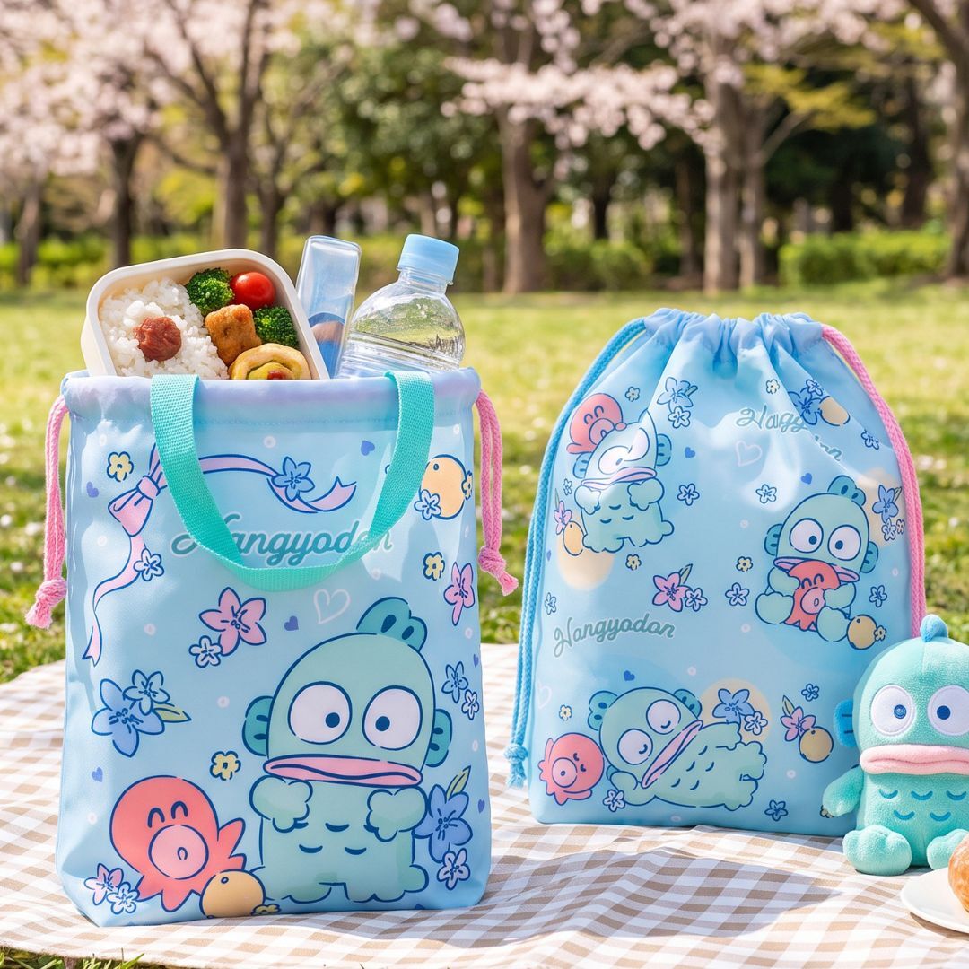 Hangyodon Sanrio multipurpose Drawstring bag