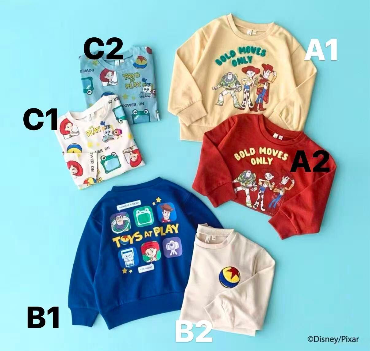 日單 Pixar Toy Story 26冬季衛衣