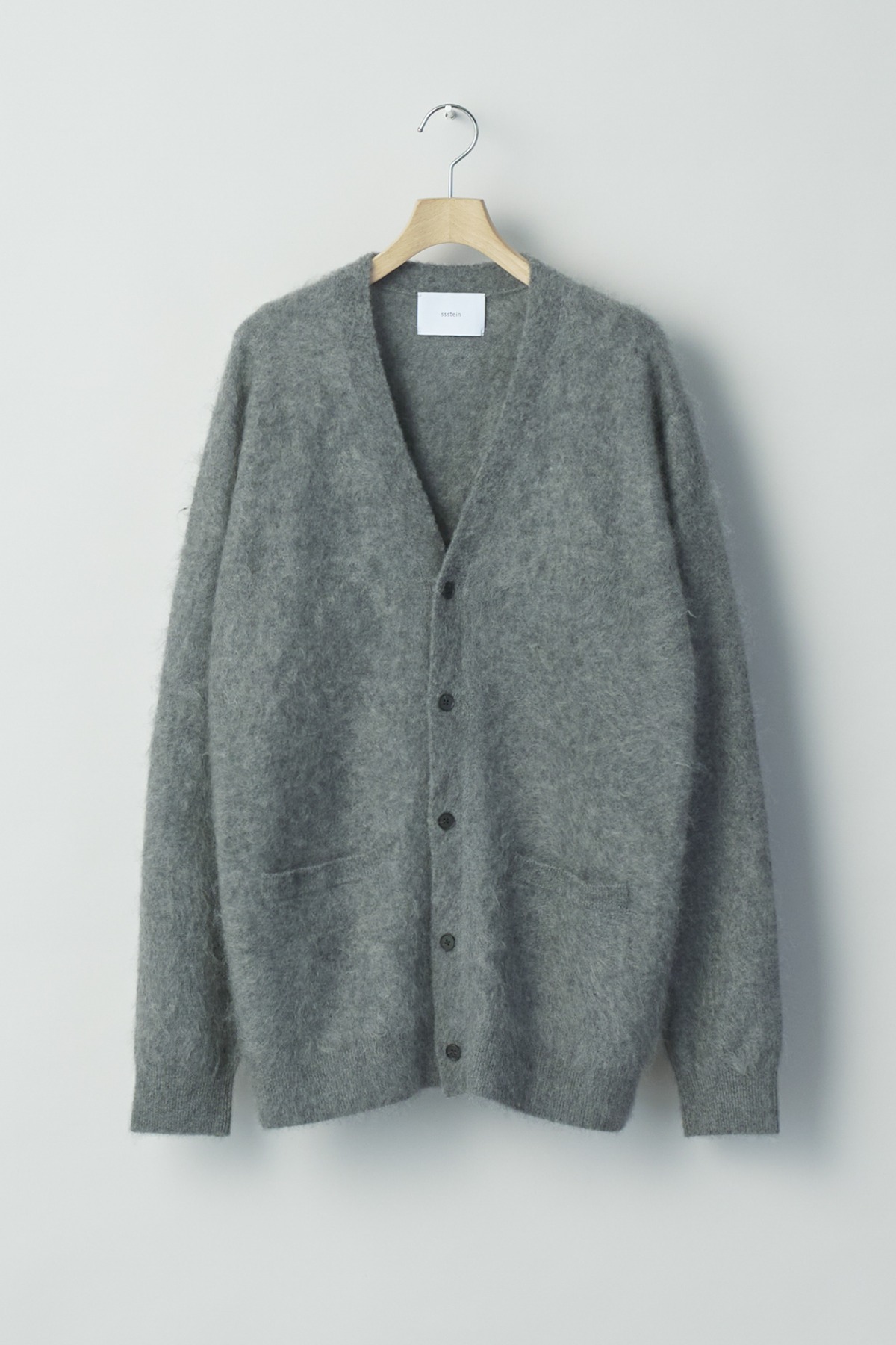 ssstein CASHMERE SHAGGY CARDIGAN (2COL)