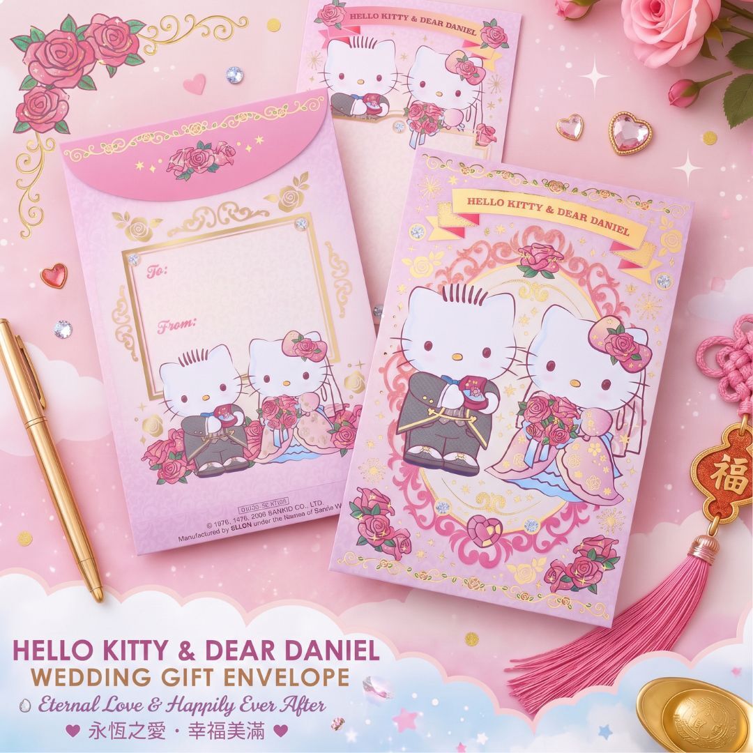 Hello Kitty Sanrio| Gife Enverlope- Western Vension 2 PICES