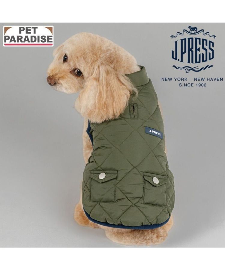 【Pet Paradise】J.PRESS 菱格鋪棉背心 <614-30950 / 614-30942 / 614-30947>