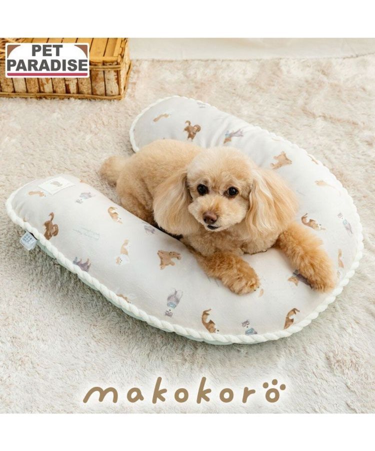 【Pet Paradise】makokoro U 形軟墊 - 狗狗圖案 <758-66081>