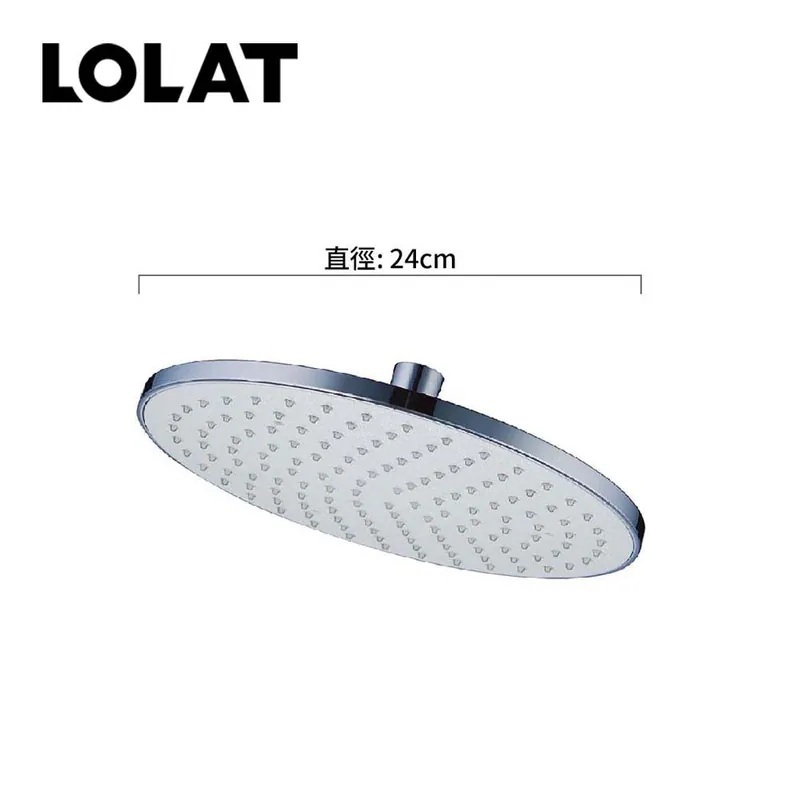 LOLAT圓型大面板ABS花灑頭-鉻色RS622PC
