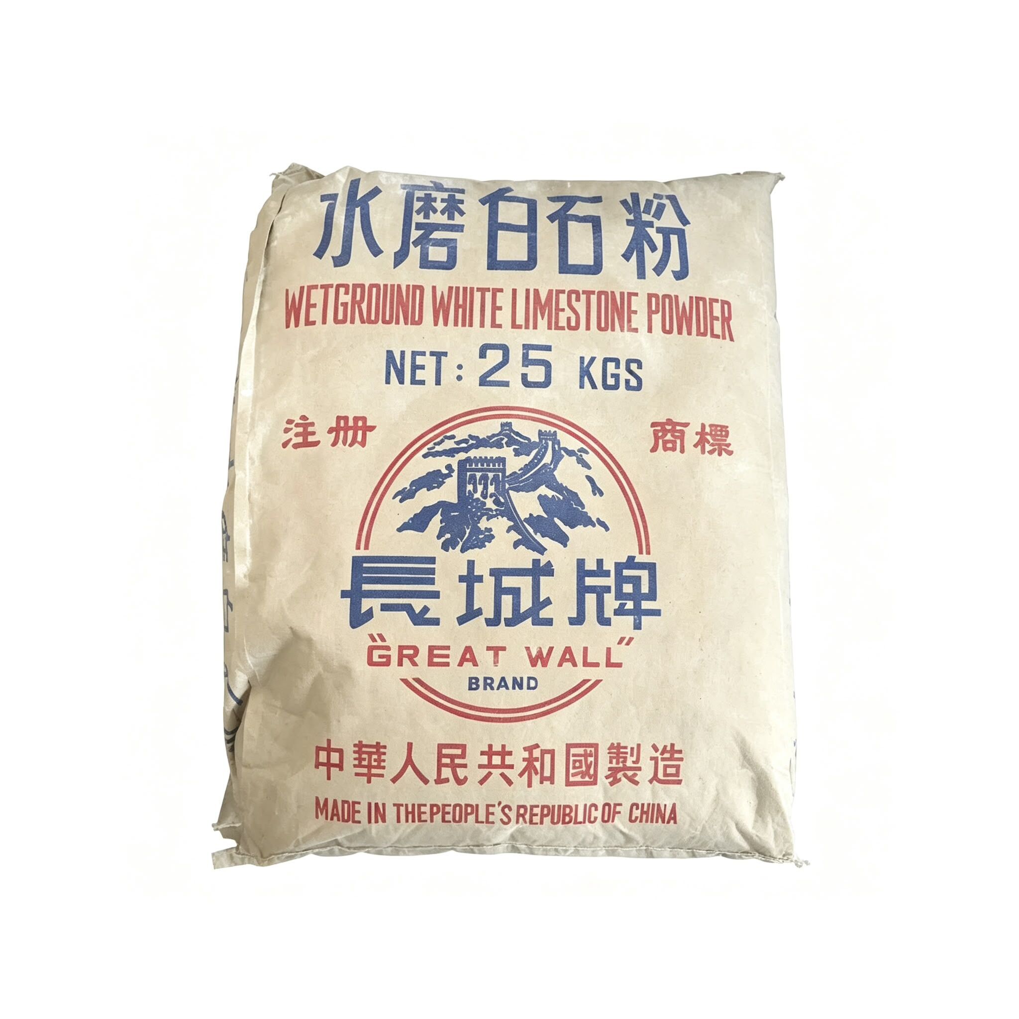 長城牌水磨白石粉(福粉)(25KG/包)-[WALL]