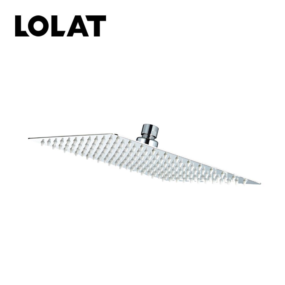 LOLAT方型不鏽鋼25公分花灑頭-鉻色RS753SC