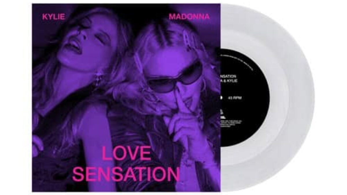 Madonna, Kylie Minogue - LOVE SENSATION (CLEAR VINYL) - 7" LP