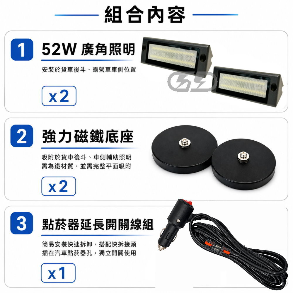 廣角52w快拆安裝組合套餐 晶典光電