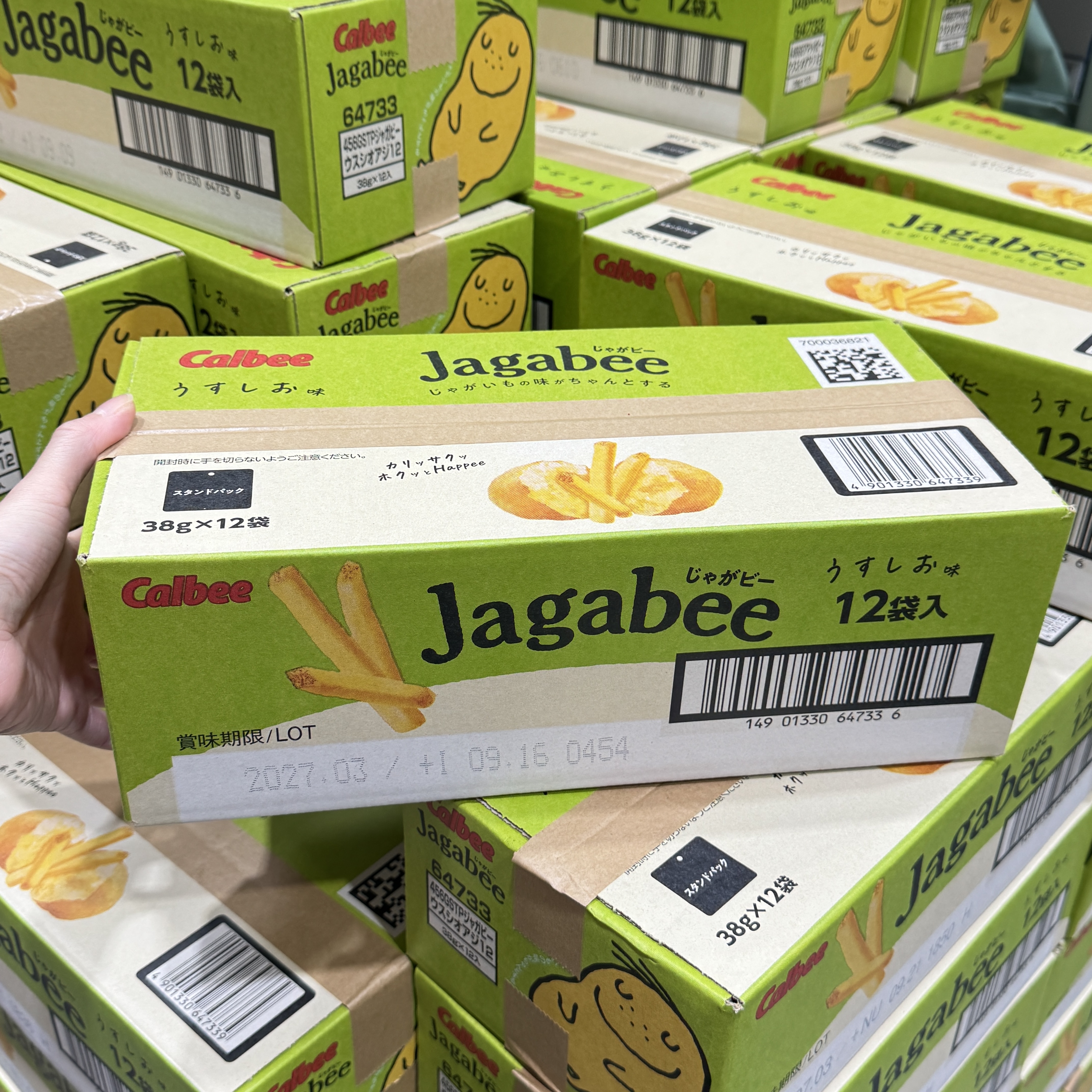 【預購】JM102204 Calbee Jagabee 淡鹽味薯條 (12 小袋)