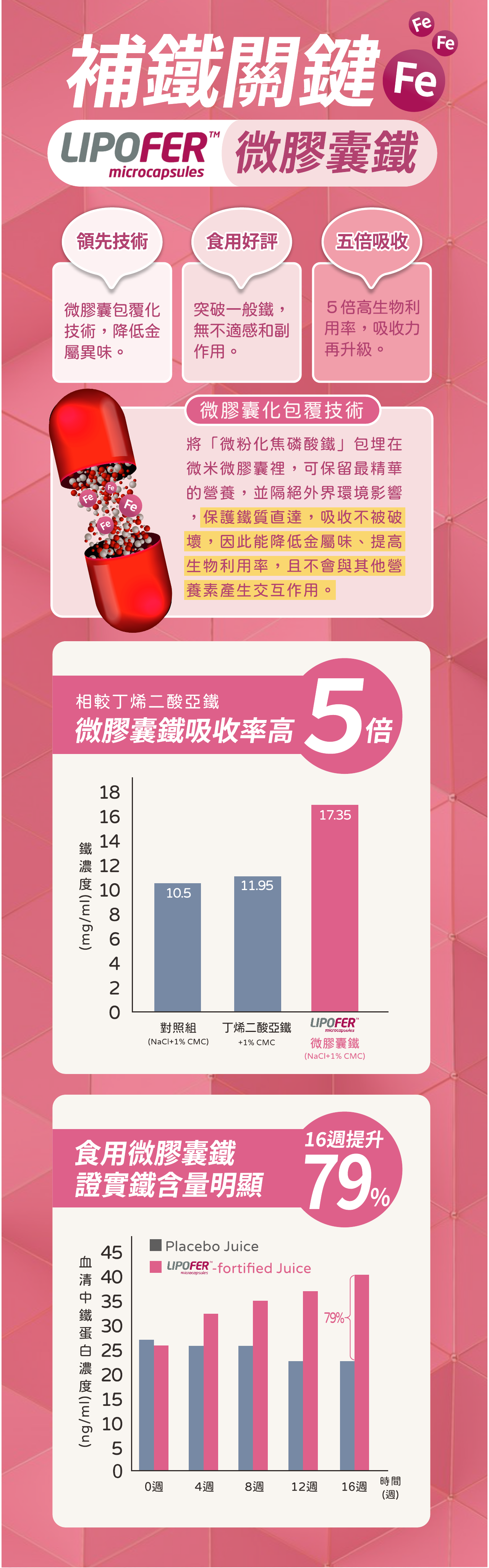 LIPOFER 微膠囊鐵 補鐵關鍵