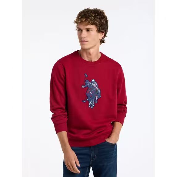 【預購】U.S. Polo Assn. N102208 男裝圓領圖案衛衣