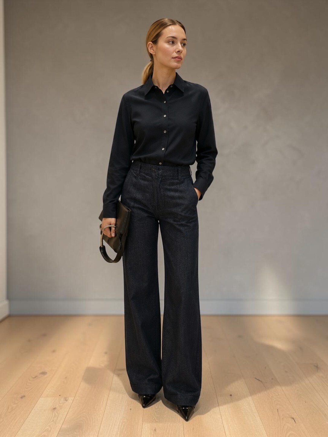 LORENA  牛仔直筒褲