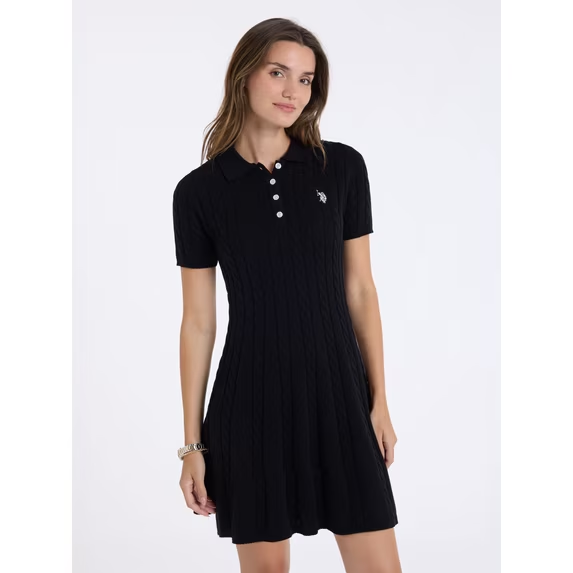 【預購】U.S. Polo Assn. N102209 女裝連身裙 (黑色)