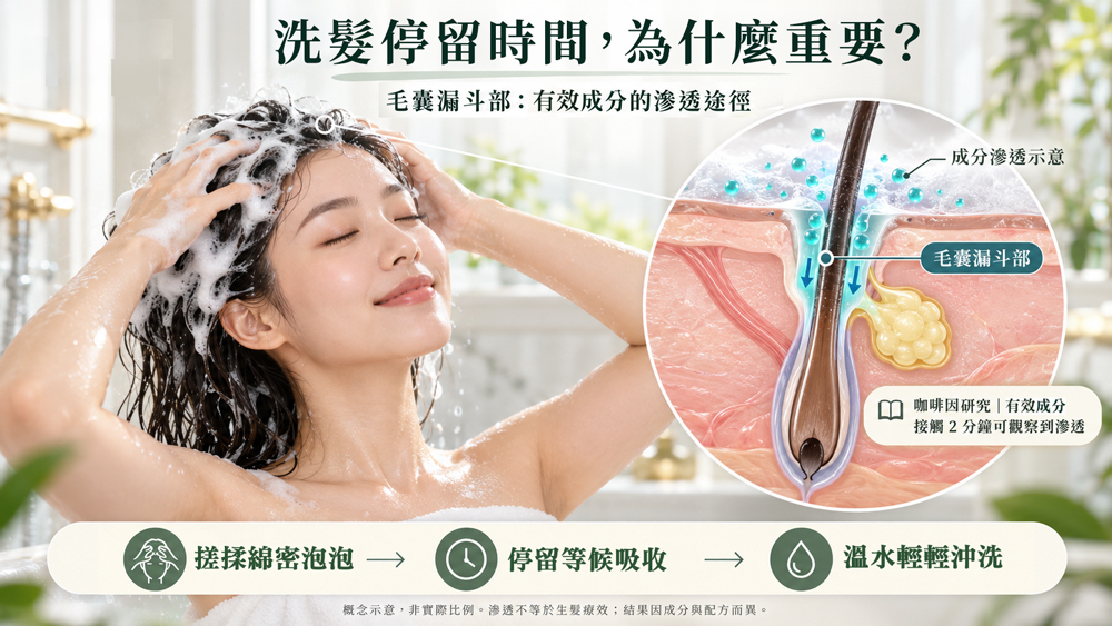髮利明洗髮精 為什麼停留的重要性