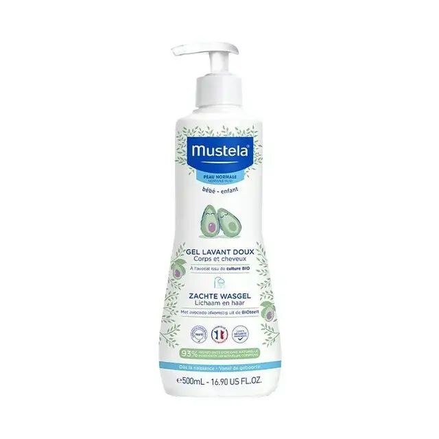 Mustela - 妙思樂2合1髮膚沐浴啫喱 500ml (平行進口)