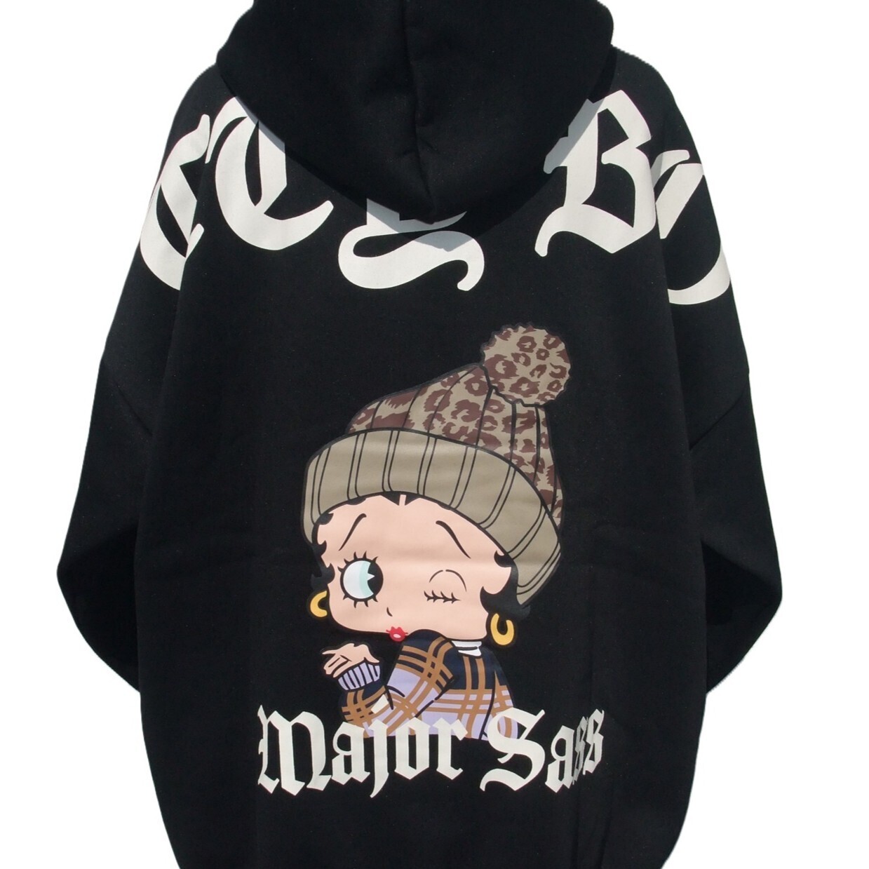 【預購】J102201 BETTY BOOP 貝蒂娃娃｜加絨保暖連帽衛衣