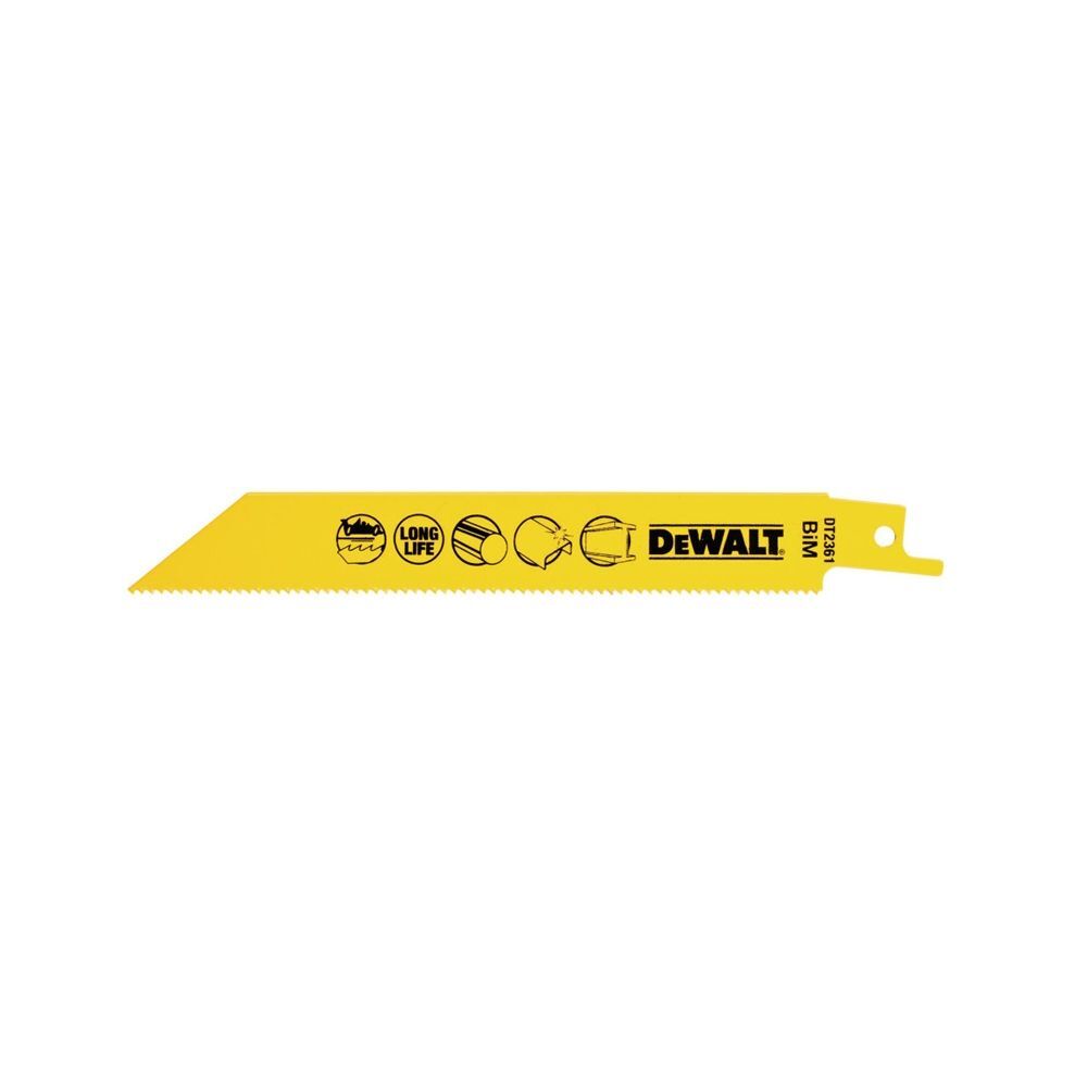 美國 DEWALT 得偉｜長152mm 雙金屬木工軍刀鋸片 金屬鋼材切割｜DT2361-QZ｜DWAR614