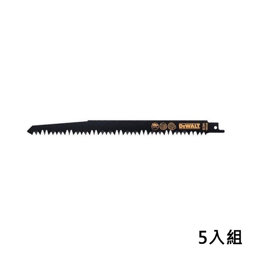 DEWALT 得偉 美國 9"x4T軍刀鋸片(高碳鋼木工用.樹木)(5片裝) (DT2352-QZ)