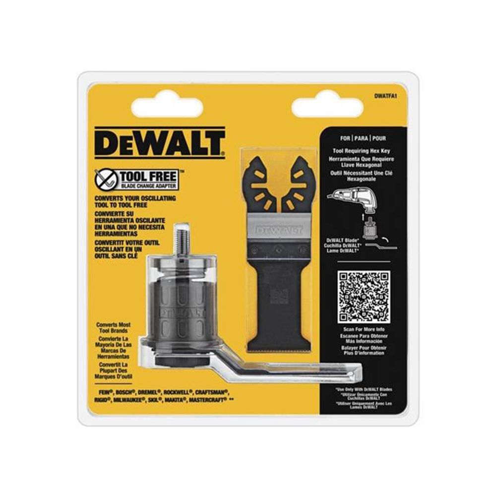 DEWALT 美國 得偉｜磨切機配件 切割片 免板手-快速替換刀片轉換器 適用於大多數品牌 磨切機配件 快速替換刀片轉換器｜DWATFA1
