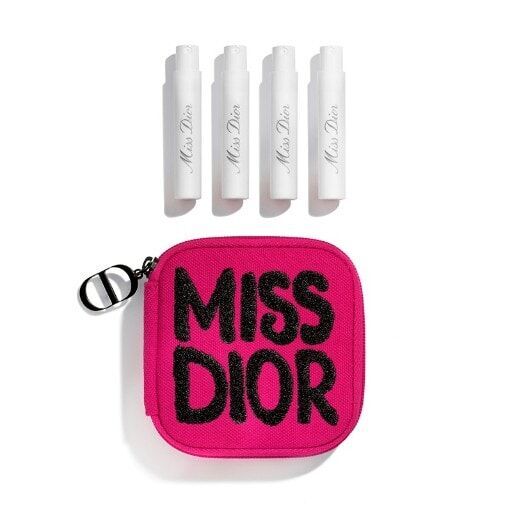 Miss Dior 贈品桃紅色迷你香水連收納袋套裝