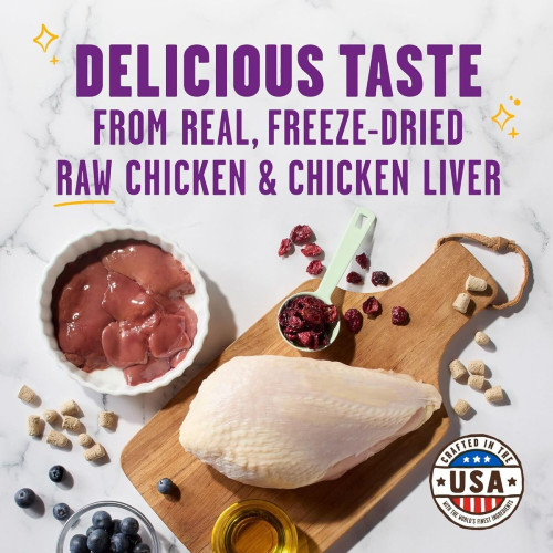 [限時優惠] Stella & Chewy's - Meow Full凍乾貓小食 -  雞肉雞肝 Chicken & Chicken Liver (黃) 42.5g/1.5oz