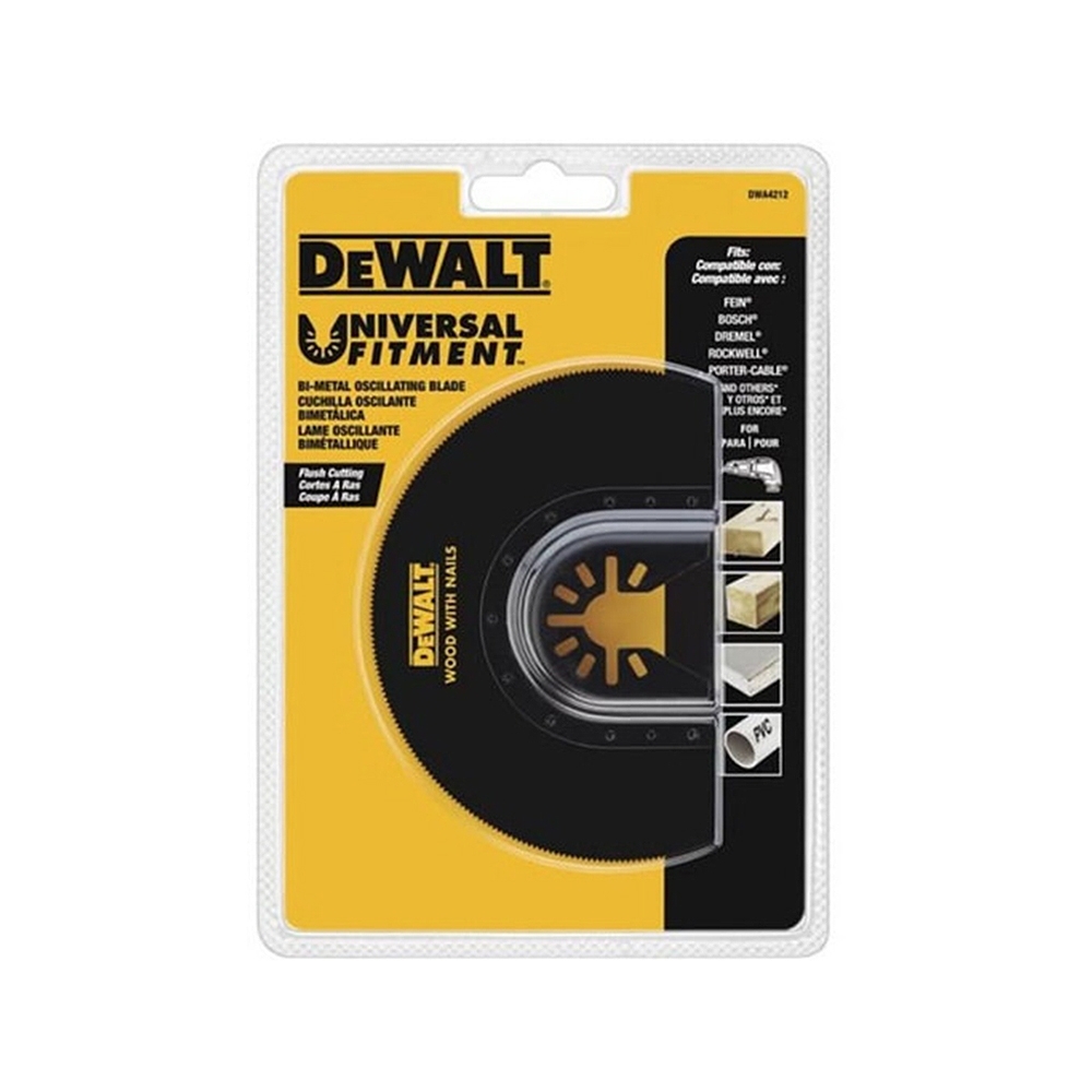 DEWALT 美國 得偉｜磨切機鋸片 專利單手快拆切割片 帶釘木材 PVC切割鋸片 木工切片｜DWA4212｜磨切機配件BIM 帶釘木材木材PVC用