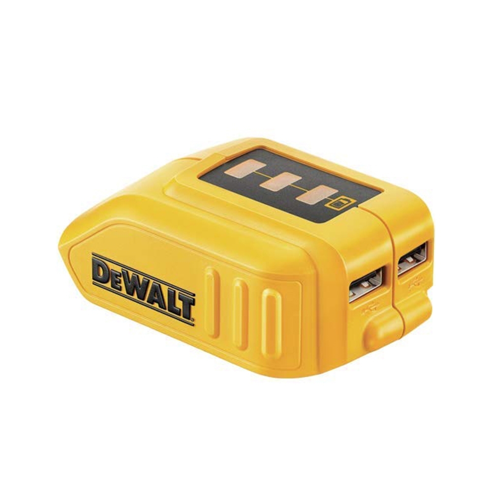 DEWALT 美國 得偉｜行動電源轉換器 10.8V-20V 適用 XR 全系列電池 電量顯示｜DCB090｜公司貨 DCB090N DCB090B